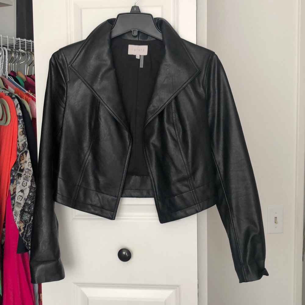 XS Faux Leather jacket 1. State (black)